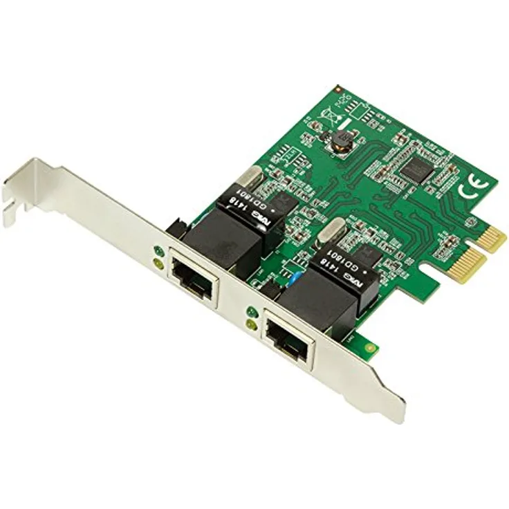 LogiLink PC0075 Adaptador y Tarjeta de Red Ethernet 1000 Mbits Interno Accesorio de Red (Interno Almbrico PCI Express Ethernet 1000 Mbits Verde)
