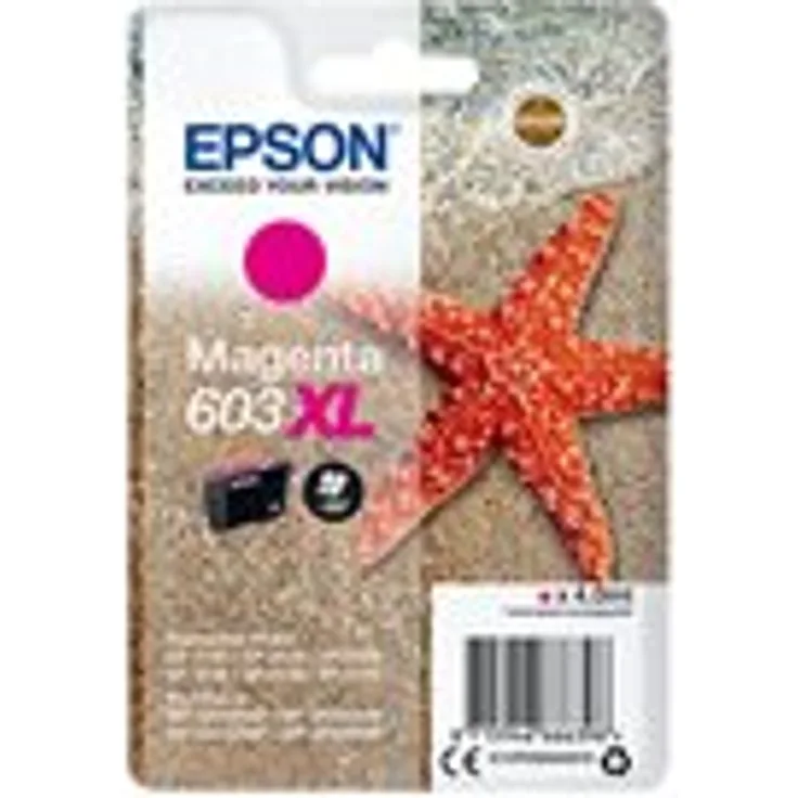 Epson Original 603XL Tinte Seestern, WF-2830DWF WF-2835DWF WF-2850DWF XP-2100 XP-2105 XP-3100 XP-3105 XP-4100 XP-4105 (Magenta)