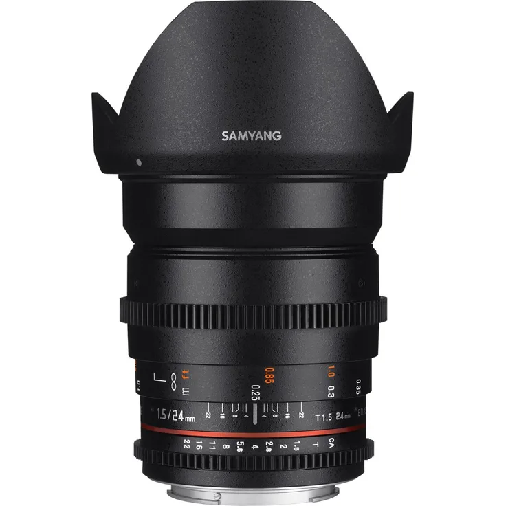 SAMYANG 13024T1.5F T1.5 VDSLR ED UMC II Objektiv für Anschluss Fuji X (24mm)