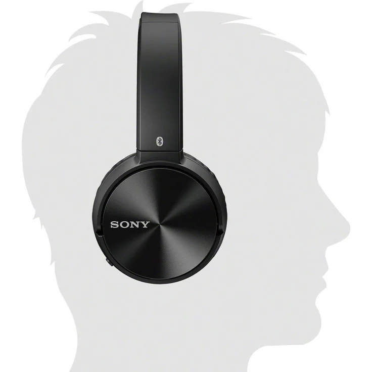 Sony MDR-ZX330BT On-Ear-Kopfhörer, mit Bluetooth, Mikrofon, schwarz – Bild 5
