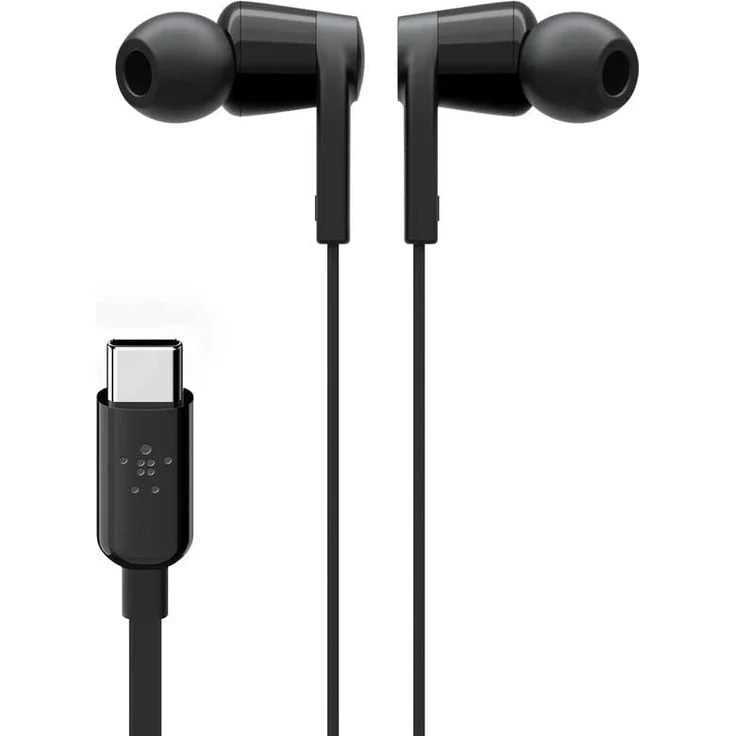 Belkin RockStar USB-C-Kopfhörer für Samsung Galaxy S20, S20+, S20 Ultra, Note10, Note10+, S10, S10+, S10e, Google Pixel 3, 3XL, iPad Pro und andere Geräte (USB-C-In-Ear-Kopfhörer-Ohrhörer) Schwarz – Bild 2