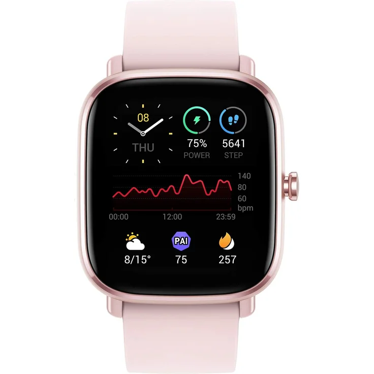 Amazfit GTS 2 Mini Smartwatch Unisex, Einheitsgröße, Silikonarmband, Flamingo Pink – Bild 2