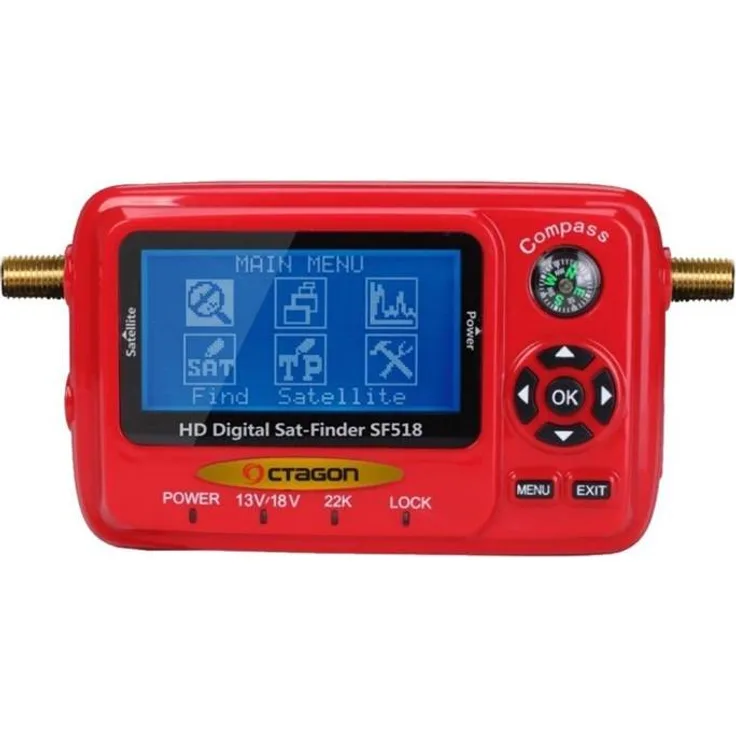 Octagon Octagon SF 518 LCD HD Satfinder Messgerät mit USB Spektrum
