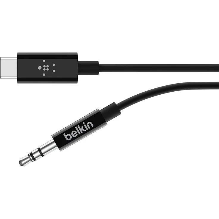 Belkin RockStar Audiokabel mit USB-C-Stecker (USB-C--3,5-mm-Klinken-Audiokabel, USB-C--AUX-Kabel, 0.9 m)