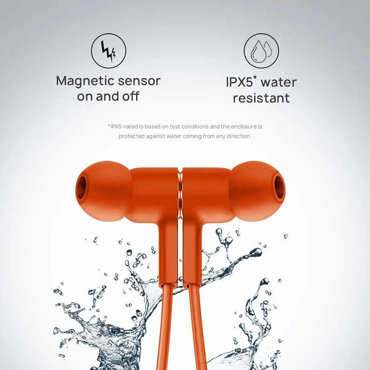 Huawei FreeLace CM70-C mit HiPair In-Ear Kopfhörer, mit Bluetooth, Mikrofon, orange – Bild 5