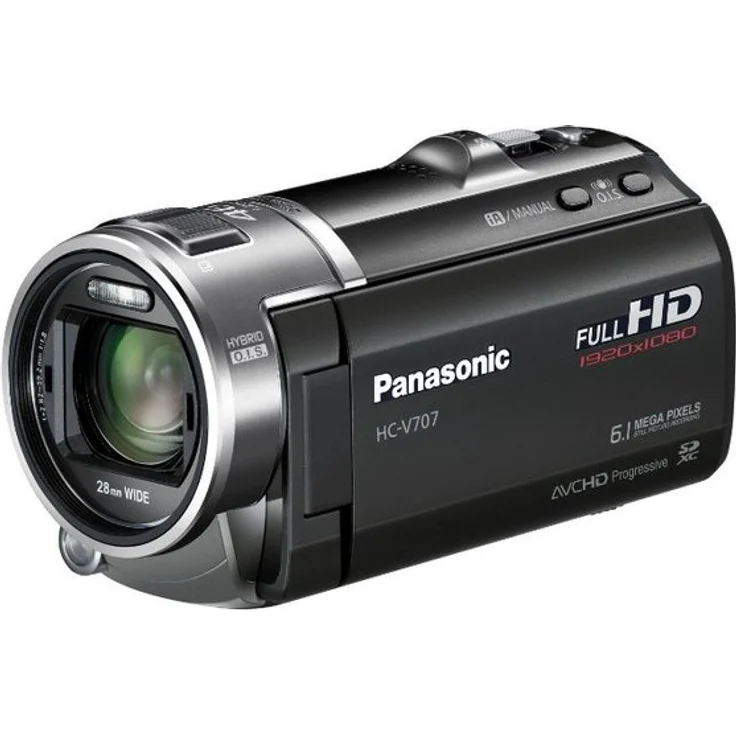 Panasonic HC-V707EG-K Full-HD-Camcorder (7,6 cm (3 Zoll) LCD-Display, 6.1 Megapixel, 21-fach opt. Zoom, 28mm Weitwinkel, 3D-kompatibel) schwarz – Bild 2