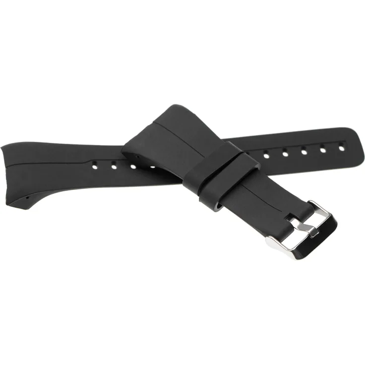 vhbw Ersatz Armband kompatibel mit Polar M400, M430 Fitnessuhr, Smartwatch 14,5 + 8,9 cm Silikon schwarz