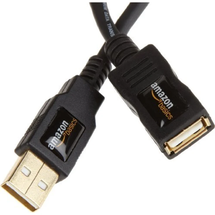 AmazonBasics 1IGG USB 2.0-Verlängerungskabel A-Stecker auf A-Buchse, 2 m,Schwarz - Preisvergleich – Bild 1