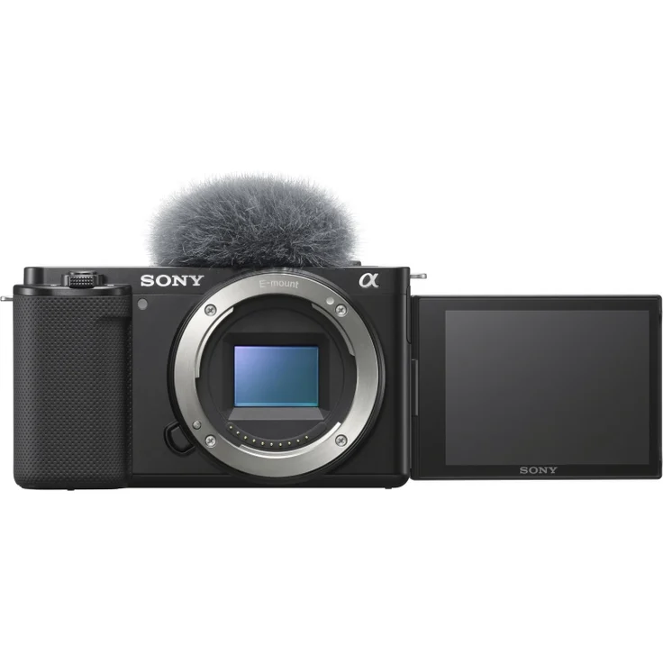 Sony Alpha ZV-E10 Vlog-Systemkamera, Gehäuse (24,3 MP, Video: 4K/60 fps, 425 Fokusmessfelder, Wi-Fi, Bluetooth), schwarz – Bild 1