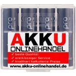 Kraftmax 16er-Pack Panasonic Eneloop PRO XX AA / Mignon Akkus Neueste Generation 2500 mAh Hochleistungs Akku Batterien in Kraftmax Akkubox V5, 16er Pack