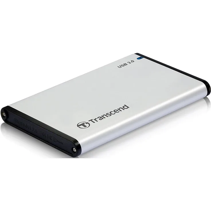 Transcend StoreJet - Speichergehäuse - 6.4 cm (2.5") - SATA 6Gb/s - USB 3.0 (TS0GSJ25S3)