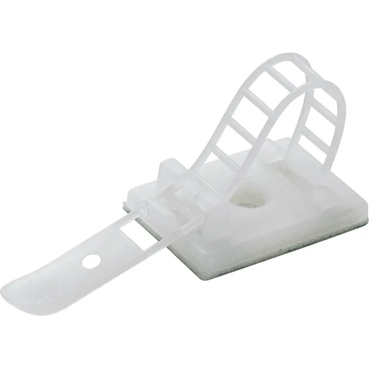 Tru Components Befestigungssockel selbstklebend, schraubbar mit Befestigungsbinder Natur 1571912 WCT-64 25 St. (1571912)