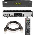 Comag HD45 Digitaler HD Sat Receiver, FULL HD, HDTV, DVB-S2, HDMI, SCART, PVR-Ready, USB 2,0, inkl, HDMI Kabel, schwarz