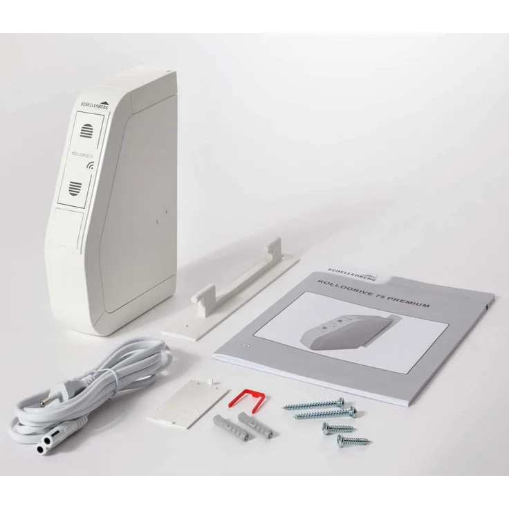 Schellenberg RolloDrive 75 Premium - Elektrischer Gurtwickler mit Funk, geeignet für Smart Home, Funkgurtwickler bis 5 m² Rollladenfläche, 30 kg Zugkraft, Unterputz-Montage, inkl. Netzstecker, weiß (22576) – Bild 9