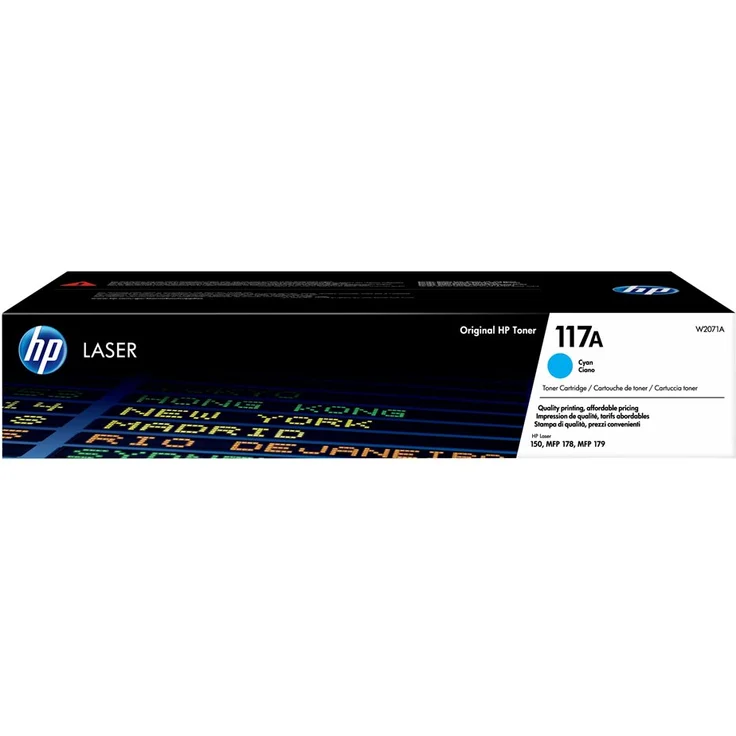HP 117A - Cyan - Original - Tonerpatrone (W2071A) - für Color Laser 150a, 150nw, MFP 178nw, MFP 178nwg, MFP 179fnw – Bild 1