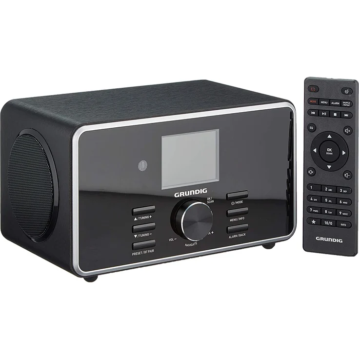 Grundig DTR 5000 X Tischradio mit Bluetooth, WLAN, Wecker, TFT-Display, Wecker, LCD-Display, Wecker, schwarz – Bild 1