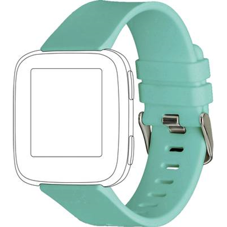 topp - Silikon Armband für Fitbit Versa, Mint