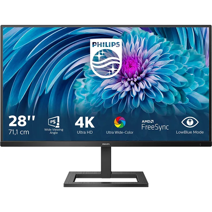 Philips E-line 288E2A - 28 Zoll, 4k UHD (3840 x 2160), IPS-Panel, 60Hz, 4ms, 300cd/m² - Preisvergleich