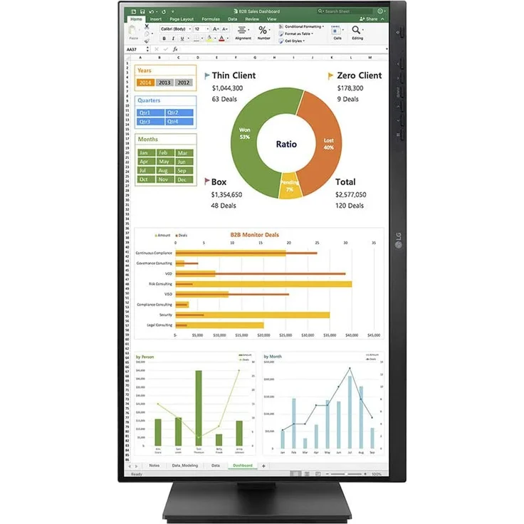 LG 24BN650Y-B - 23,8 Zoll, Full HD (1920 x 1080), IPS-Panel, 75Hz, 5ms, 250cd/m² (24BN650Y-B) – Bild 5