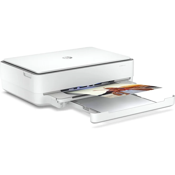 HP Envy 6020 (3-in-1) Multifunktionsdrucker - (Thermal Inkjet) Farbe, Druckgeschwindigkeit: 10 s/w, 7 Farbe, Auflösung: 1200 x 1200, USB, WLAN, AirPrint, Mobile Print (5SE16B) – Bild 2