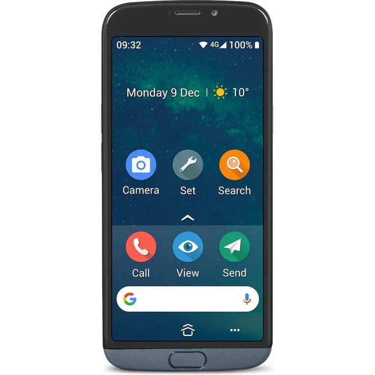 Doro 8050 Smartphone 13,72cm (5,4 Zoll) Farbdisplay, 16GB interner Speicher, 2GB RAM, Android, Grau – Bild 1