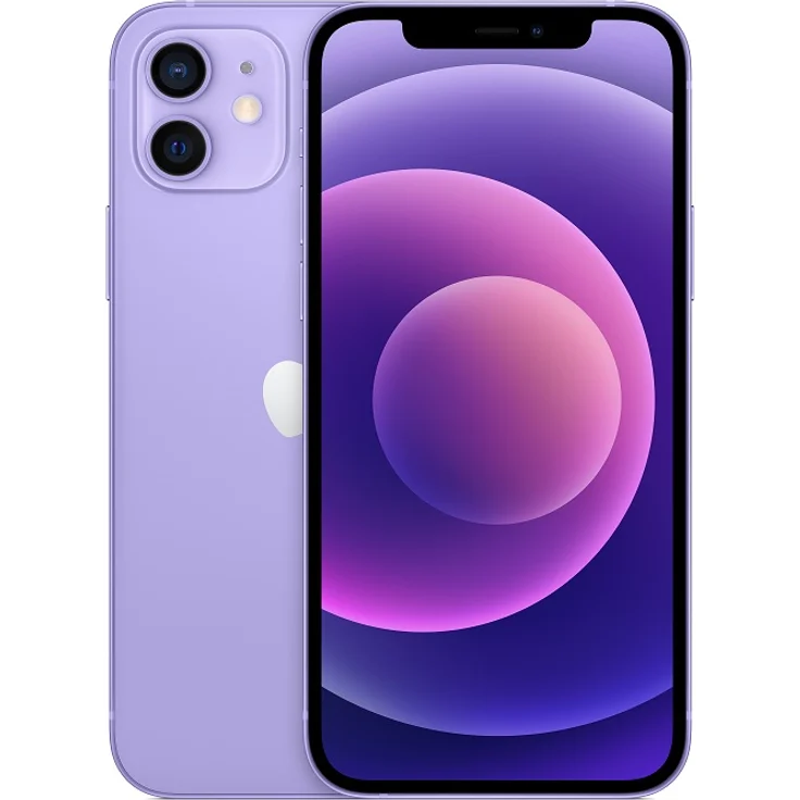 Apple iPhone 12 5G Smartphone 15,49cm (6,1 Zoll) OLED-Display, 128GB interner Speicher, Dual-SIM, iOS, Purple – Bild 1