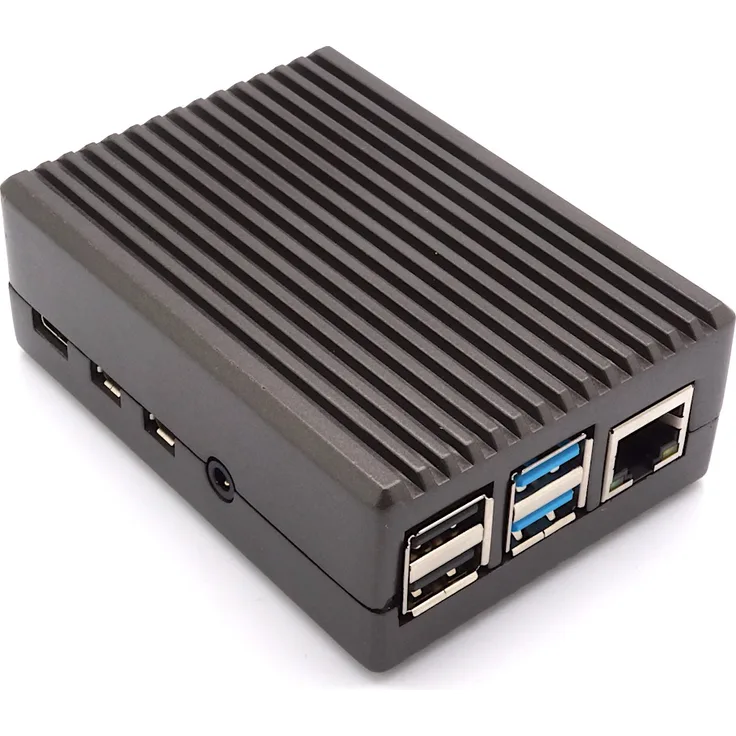 Full Armor Gehäuse für Raspberry Pi 4, titanium grau