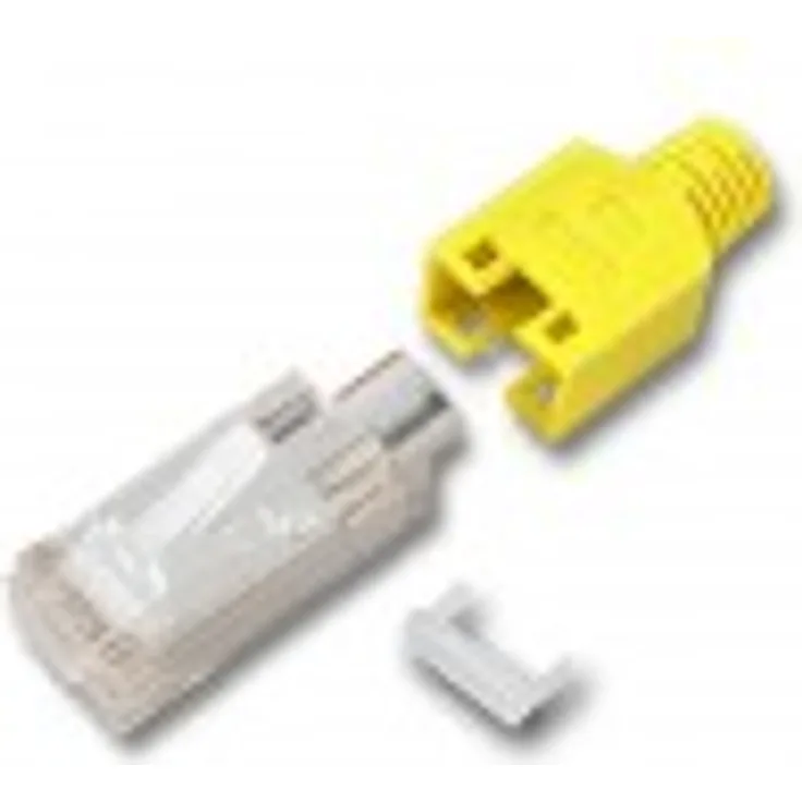 1 x Hirose TM11 RJ45 Modular CAT.5e Crimp Stecker gelb