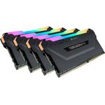 Corsair Vengeance RGB PRO 128GB (4x32GB) DDR4 3600 (PC4-28800) C18 Desktop Speicher, Schwarz, Modell: CMW128GX4M4D3600C18 - Preisvergleich