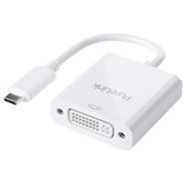 PureLink iSeries - Videoschnittstellen-Converter - DVI / USB - USB-C (M) bis DVI (W) - 10cm - Dreifachisolierung - weiß - 1080p-Unterstützung (IS190)