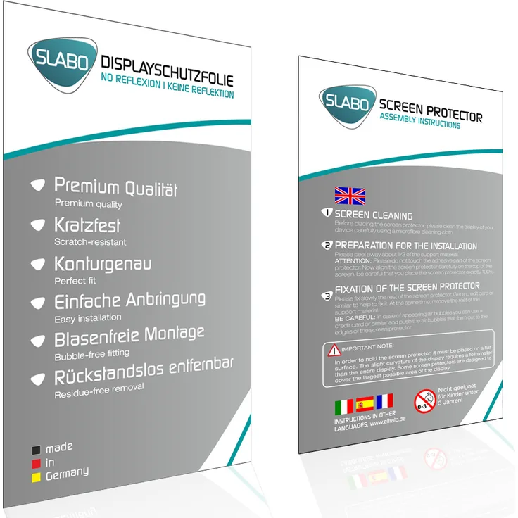 4x Slabo Displayschutzfolie für Samsung Galaxy Watch Active2 40mm MATT No Reflexion (verkleinerte Folien) Displayfolie Schutzfolie Folie