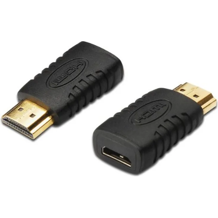 ASSMANN Electronic AK-330503-000-S - Kabelschnittstellen--Adapter (HDMI A, HDMI C, Male Connector-Female Connector, Schwarz)