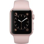 Apple Watch Series 1 38mm Aluminium roségold mit Sportarmband rosa