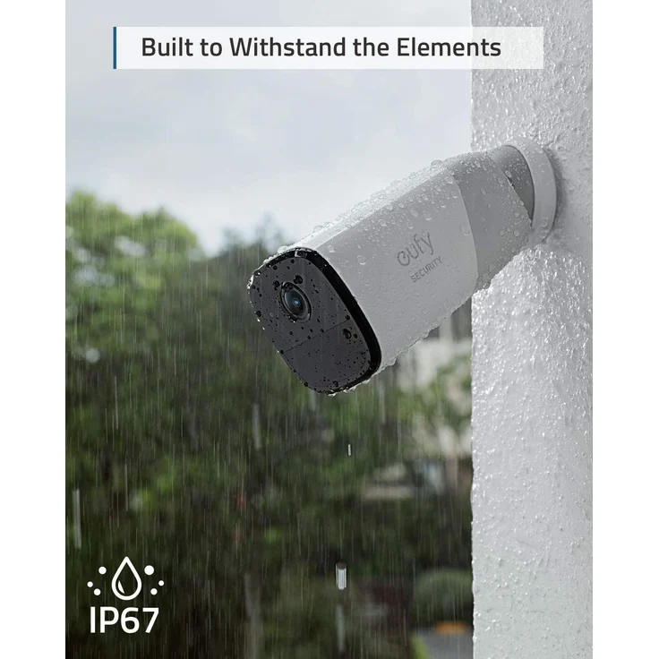 eufy Security eufyCam 2 Pro, Kabellose Überwachungskamera, Sicherheitssystem 365 Tage Akkuleistung, HomeKit Kompatibilität, 2K Auflösung, IP67 Wasserschutzklasse, Nachtsicht, 2-Cam-Set (‎T88513D1) – Bild 4
