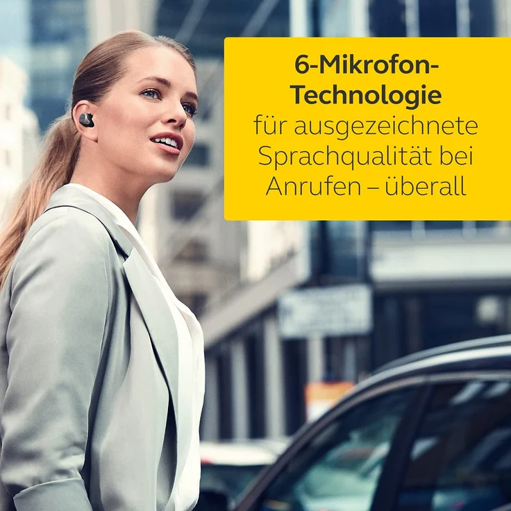 Jabra Elite 85t Wireless In-Ear Kopfhörer, mit Bluetooth, Mikrofon, Noise Cancelling, spritzwassergeschützt, grau – Bild 7