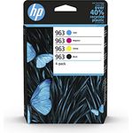 HP 963 4-Pack Black-Cyan-Magenta-Yellow Original Ink Cartridge