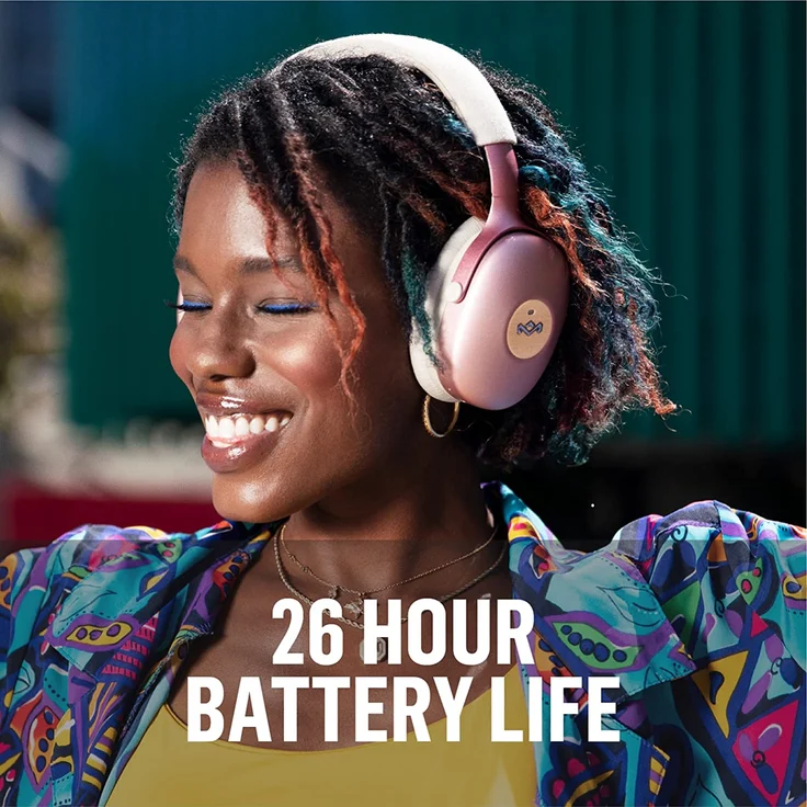 House of Marley Positive Vibration XL ANC schwarz Over-Ear-Kopfhörer mit Noise Cancelling, schwarz – Bild 6