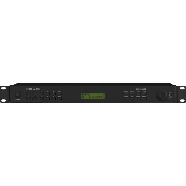 MONACOR FM-102DAB Digitaler Stereotuner für Empfang FM und DAB+