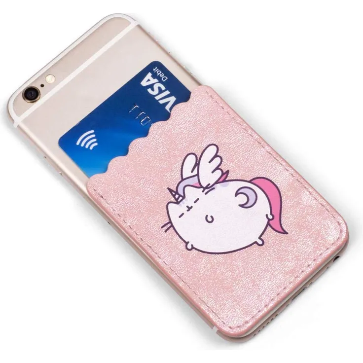Thumbs Up Pusheen Handyfach - Handy-Kartenhalter und Stick On Wallet - Universal Kartenhalter Handyhülle für alle Smartphones - Ultradünnes Design, für bis zu 4 Karten