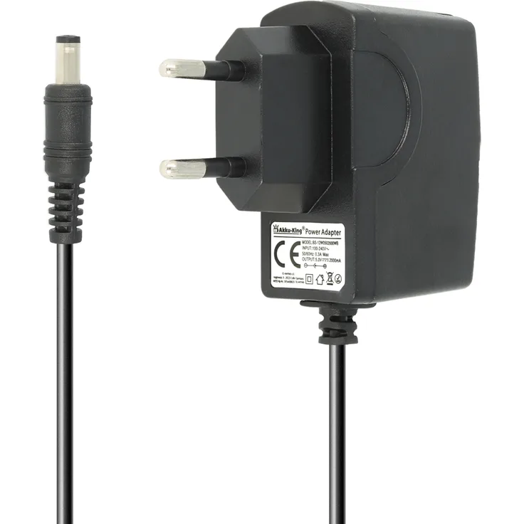 Netzteil 5V 2A 10W | 5,5 x 2,5 mm Stecker | Außen MINUS -(+ Innen PLUS |Universal Ladegerät kompatibel mit Drucker, Konsolen, USB-Hubs, Router, Festplatten