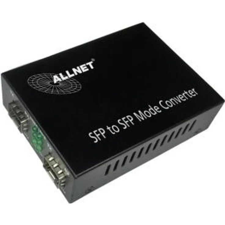 ALLNET 134409 1000Mbit/s Multi-Modus - Einzelmodus Schwarz Netzwerk Medienkonverter (ALL-MC108G-SFP-SFP)