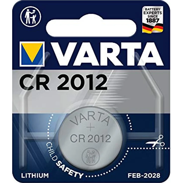 Varta 6012101401 Batterien Electronics CR2012 Lithium Knopfzelle Single Blister 3V Silber – Bild 1