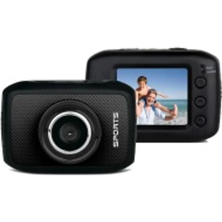 Denver HD Actioncam (5 Megapixel, 3,3 cm (1,7 Zoll) Display, CMOS Sensor, USB) inkl. wasserdichtem Gehäuse bis 10 m