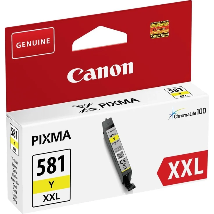 Canon CLI-581 XXL YL original Tintenpatrone Yellow für Pixma Inkjet Drucker TR7550-PIXMA TR8550-PIXMA TS6150-PIXMA TS6151-PIXMA TS8150-PIXMA TS8151-PIXMA TS8152-PIXMA TS9150-PIXMA TS9155 – Bild 1