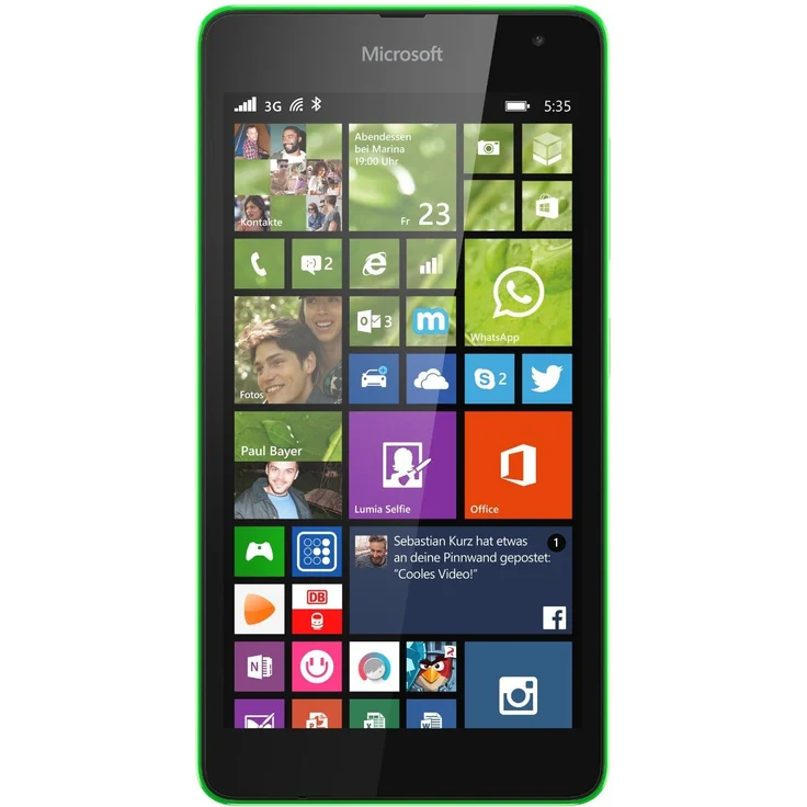 Microsoft Lumia 535 8GB Grün  – Bild 1