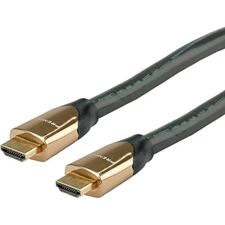 ROLINE 4K Premium HDMI Ultra HD Kabel mit Ethernet, ST-ST, schwarz, 9 m