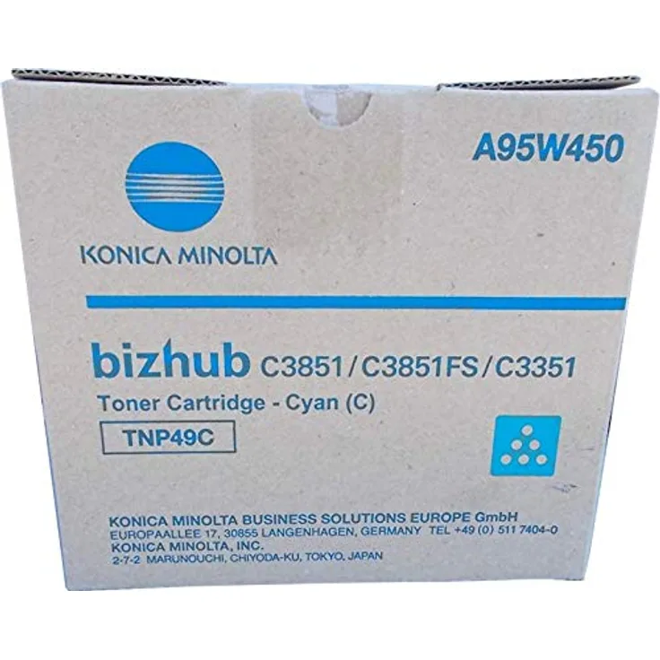 Konica Minolta A95W450 Toner Cyan 12.000 Seiten TNP49C
