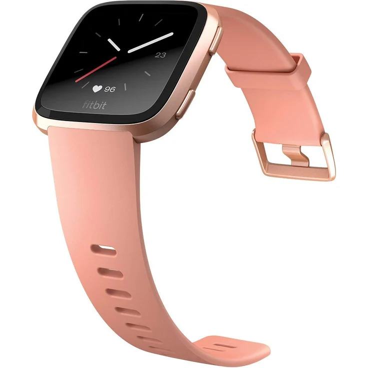 Fitbit Versa Smartwatch Damen, S/L, Aluminiumgehäuse, Roségold/Pfirsich – Bild 3