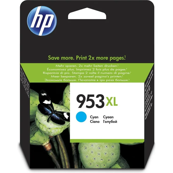 HP 953XL Cyan Original Druckerpatrone mit hoher Reichweite für HP Officejet Pro 8210, 8710, 8720, 8730, 8740