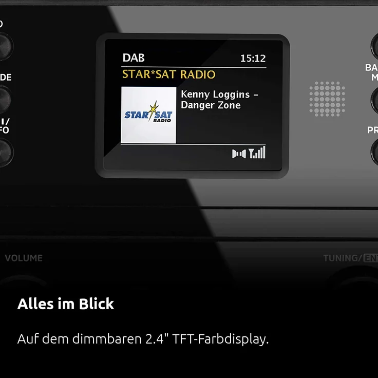 TechniSat DIGITRADIO 371 CD IR CD-Radio mit Bluetooth, TFT-Display, Wecker, schwarz – Bild 9
